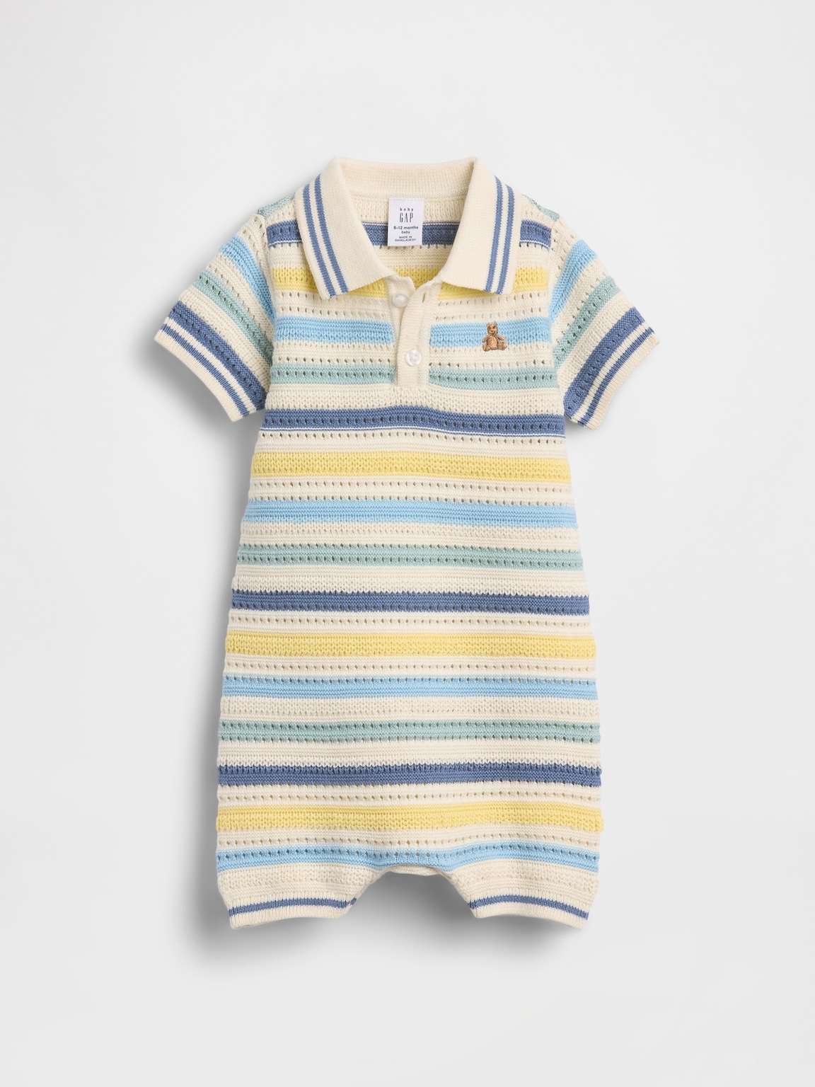 Baby Polo Sweater Shorty One-Piece