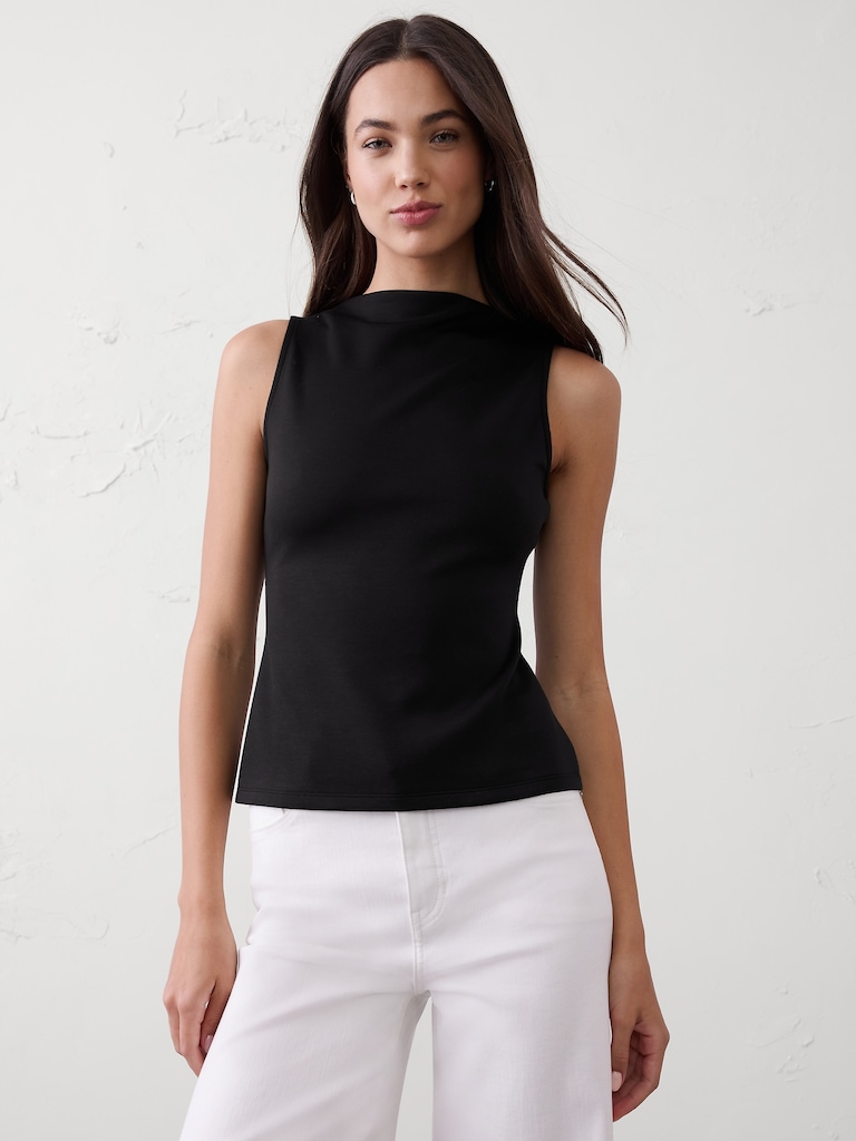 Soft Touch High-Neck Top