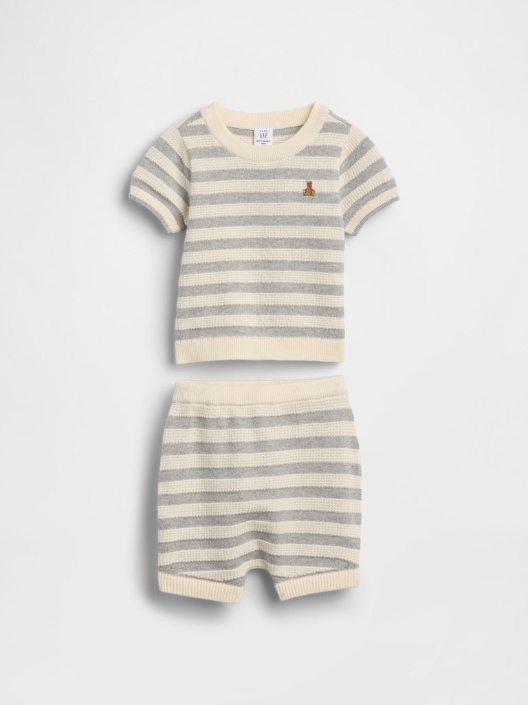 Baby Stripe Sweater Outfit Set
