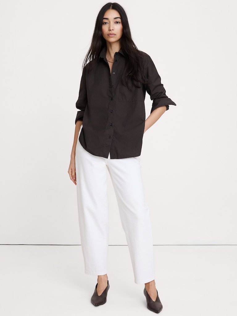 The Oversized Shirt in Cotton Poplin