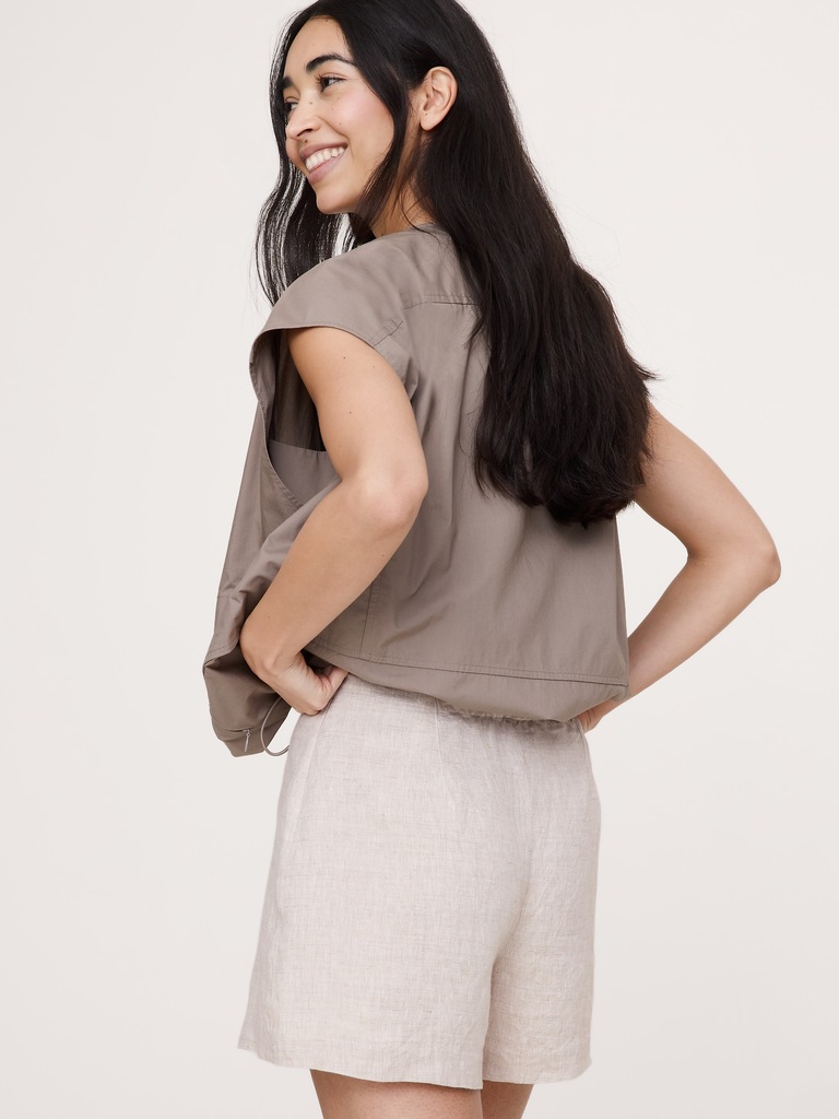 High-Rise 3" Linen Short