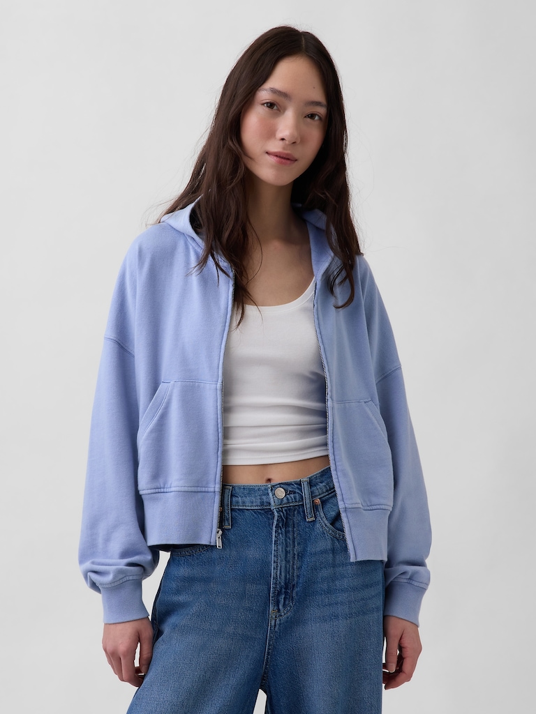 VintageSoft Terry Zip Hoodie