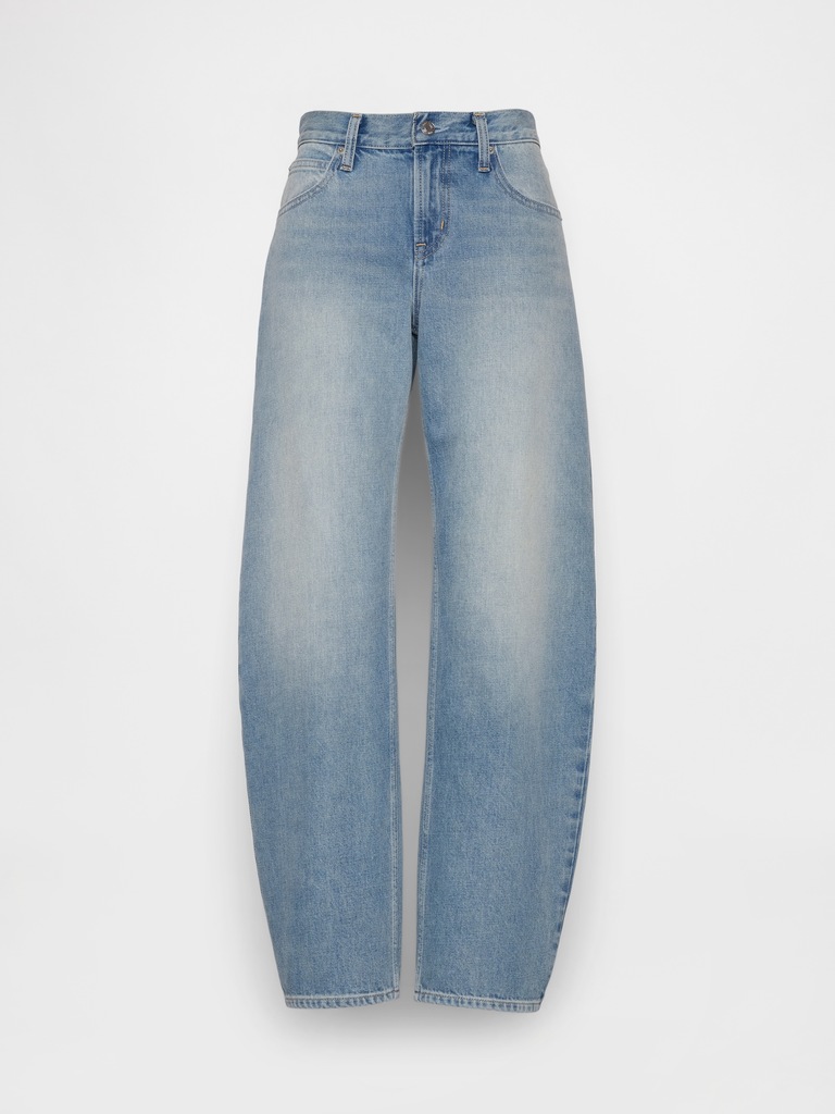 Low Rise Barrel Jeans
