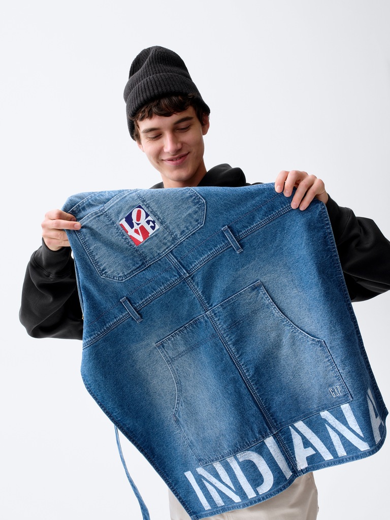 Robert Indiana LOVE Denim Apron