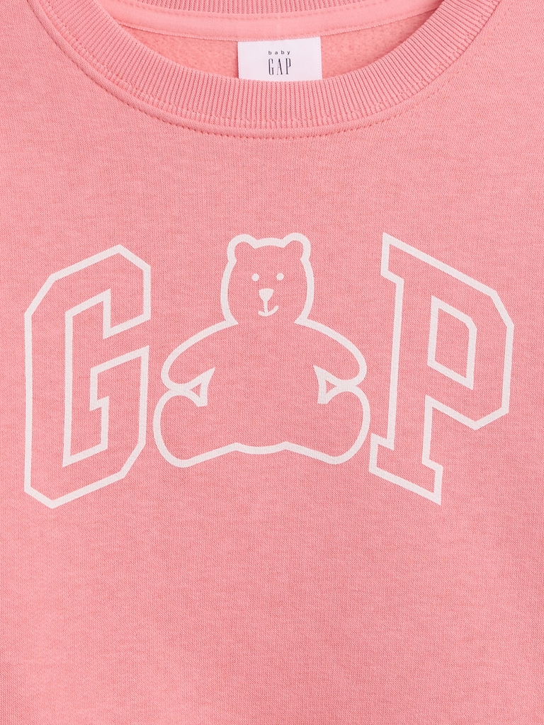 babyGap Logo Relaxed Crewneck Sweatshirt