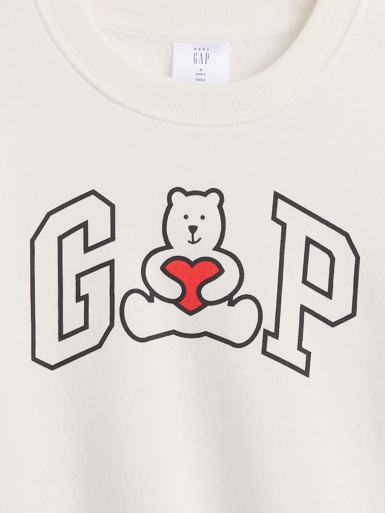 babyGap Logo Relaxed Crewneck Sweatshirt