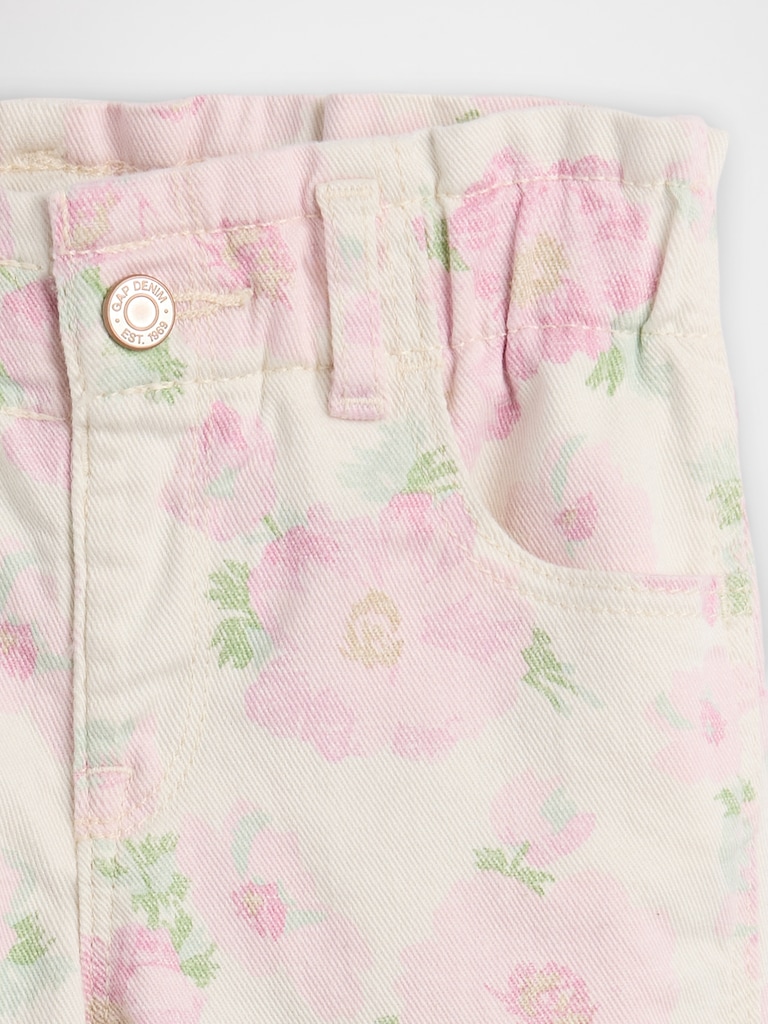 babyGap Print Paperbag Mom Jeans