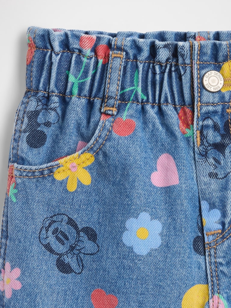 babyGap × Disney Paperbag Mom Jean Shorts