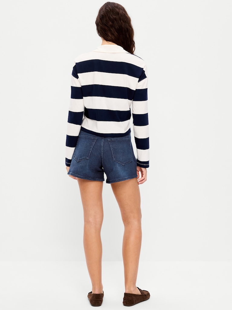High-Waisted Wow Jean Shorts -- 4-inch inseam