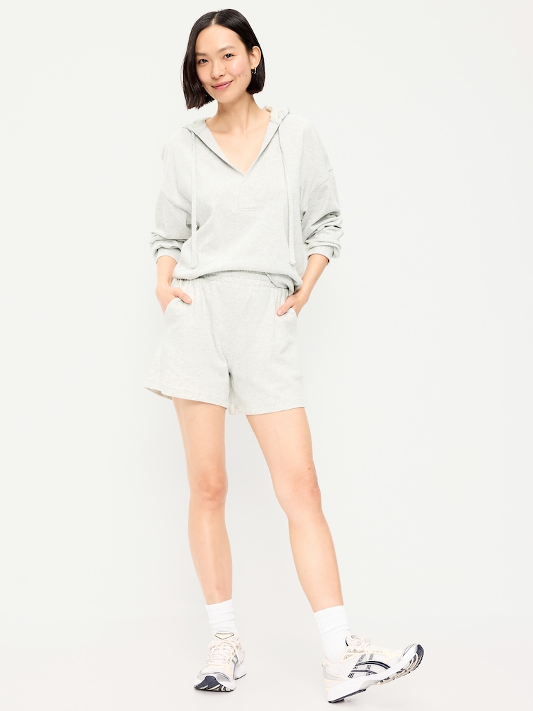 High-Waisted Relaxed Shorts -- 5-inch inseam