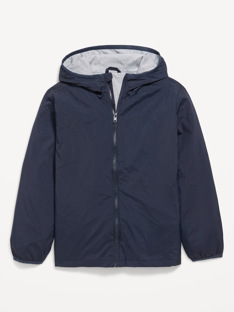 Water-Resistant Zip-Front Jacket for Boys