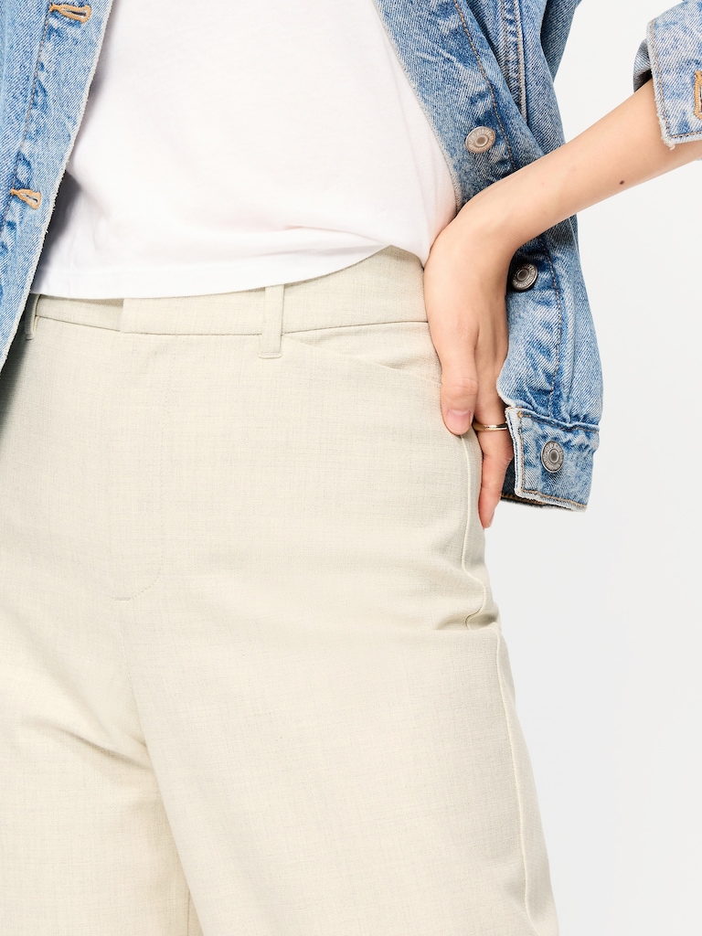 High-Waisted Pixie Straight Pants