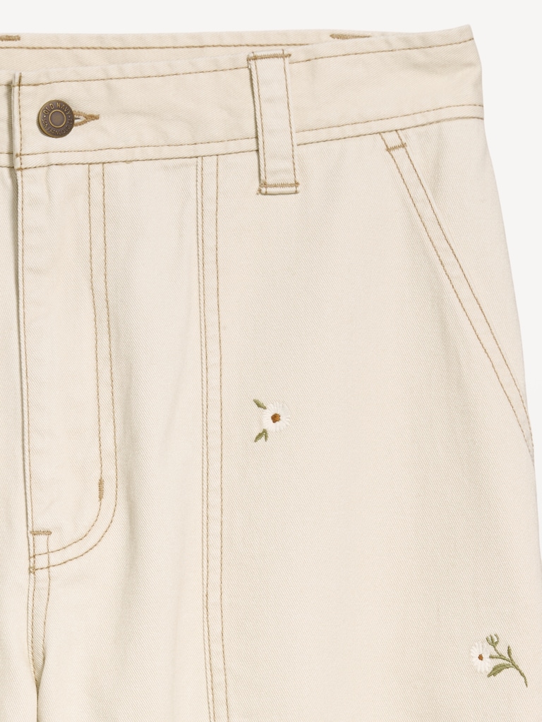 High-Waisted Straight Ankle Pants