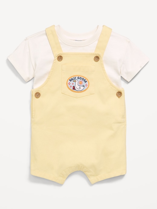 Short Short-Sleeve T-Shirt and Shortalls Set for Baby on clearance at Old Navy — 57% off