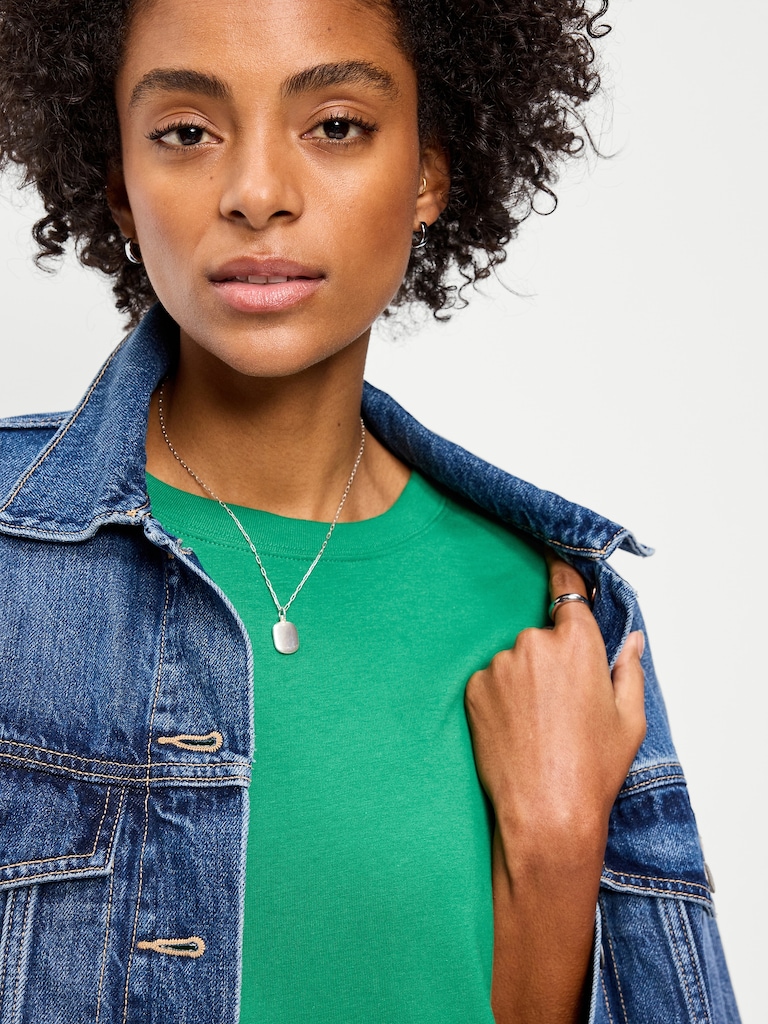 Vintage Crew-Neck Maxi Dress