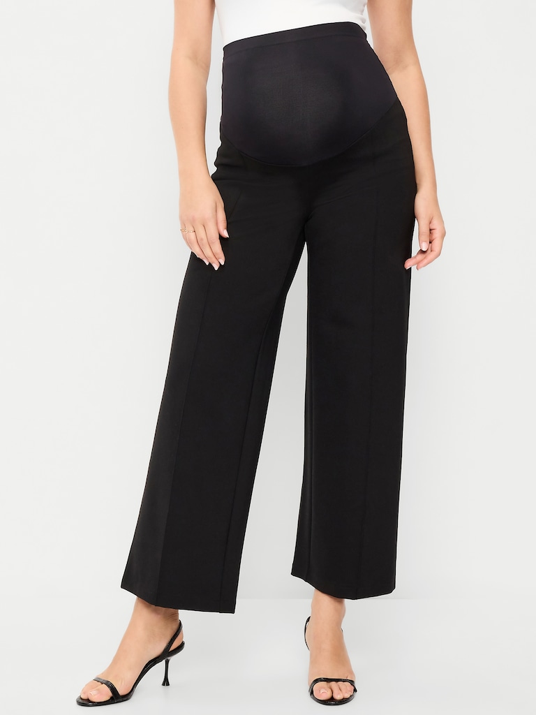 Maternity Full-Panel Stevie Wide-Leg Pants