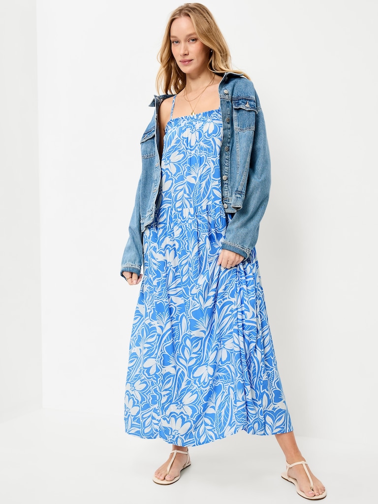 Airy Smocked Maxi Dress