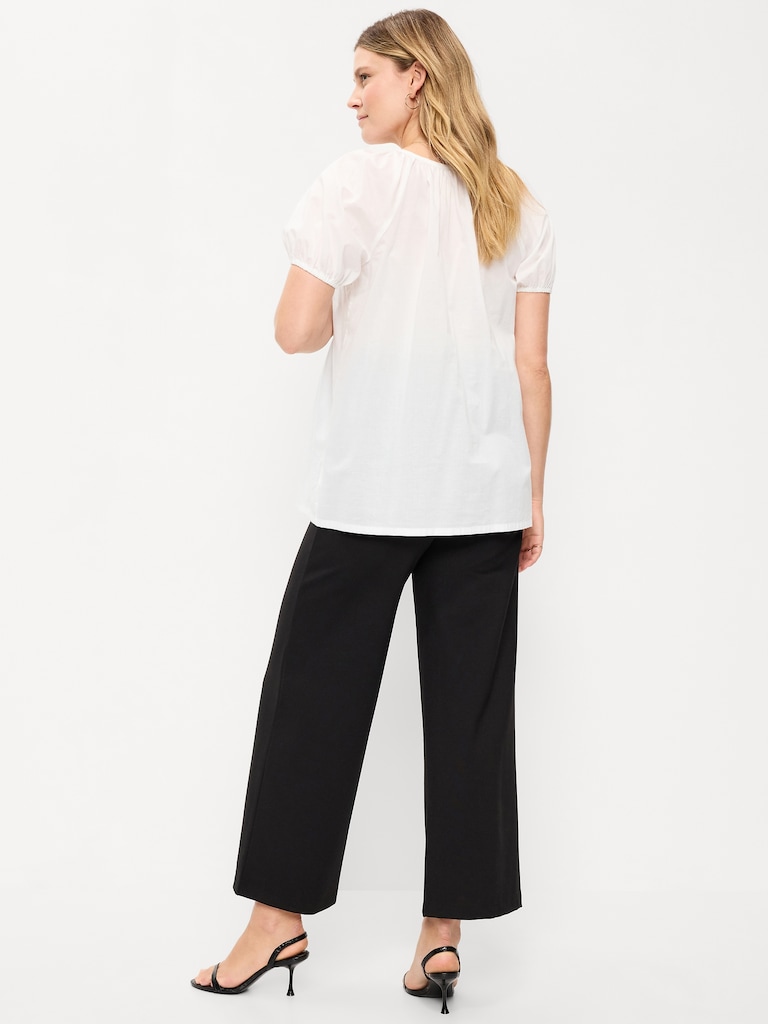 Maternity Full-Panel Stevie Wide-Leg Pants
