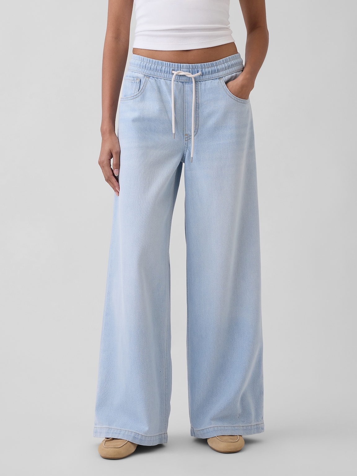 Mid Rise UltraSoft Easy Baggy Jeans