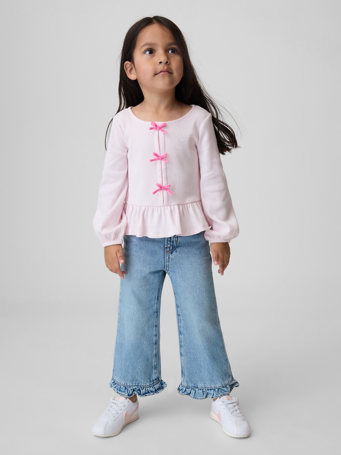 Baby & Toddler Ruffle-Hem Stride Jeans