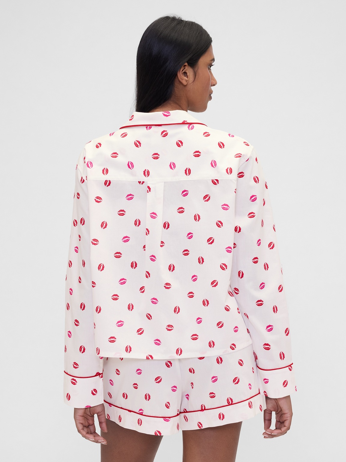 Gap × Summer Fridays Relaxed Poplin Kiss PJ Shirt