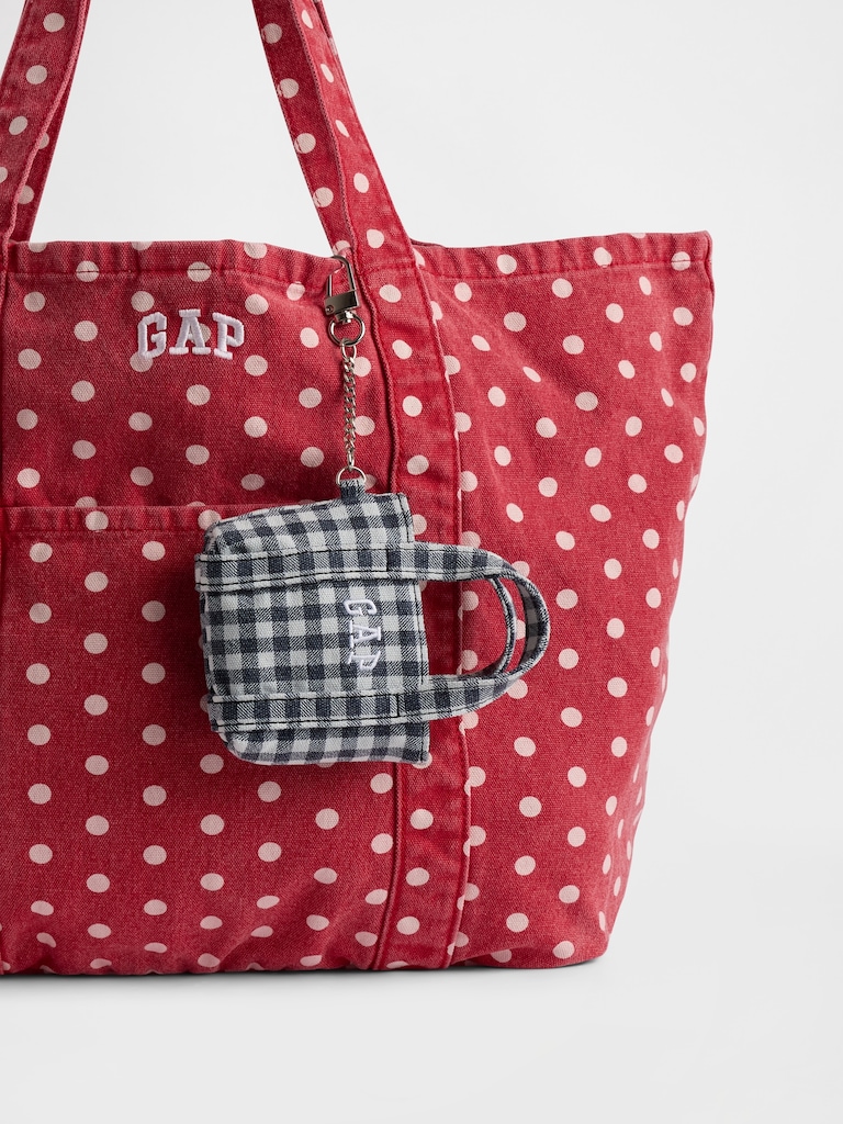 Logo Tote Keychain Charm