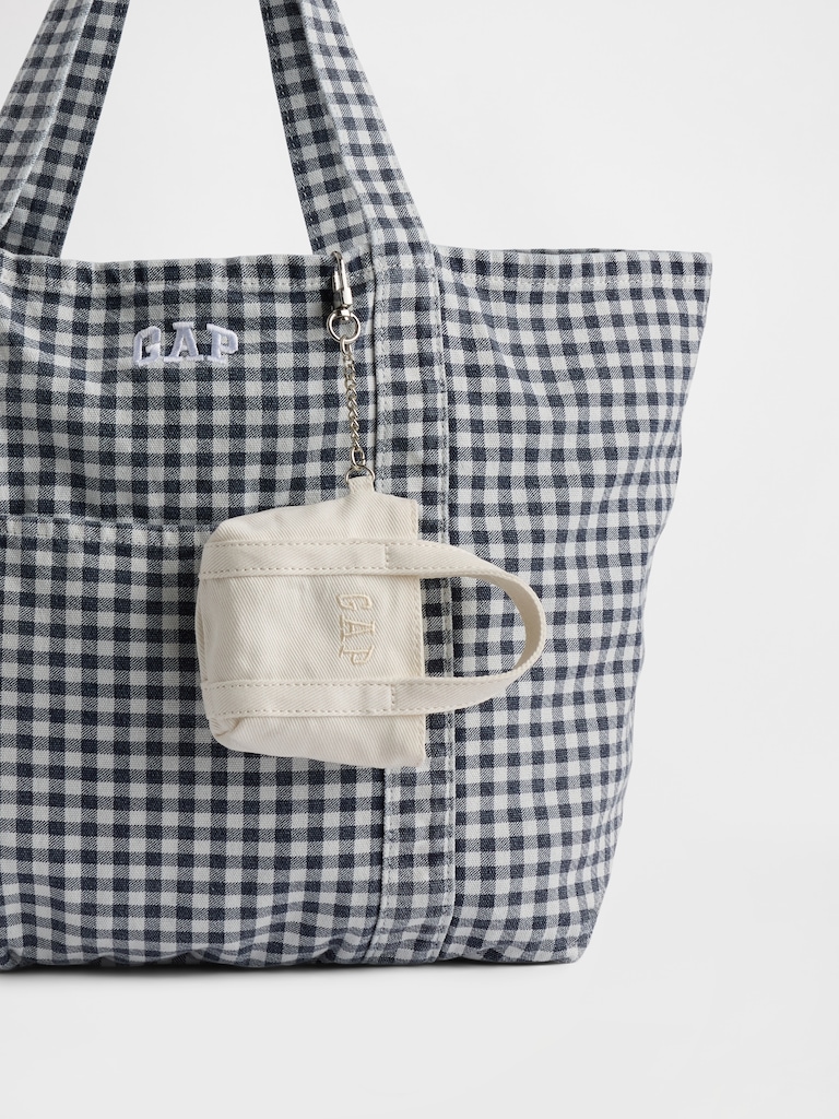 Logo Tote Keychain Charm