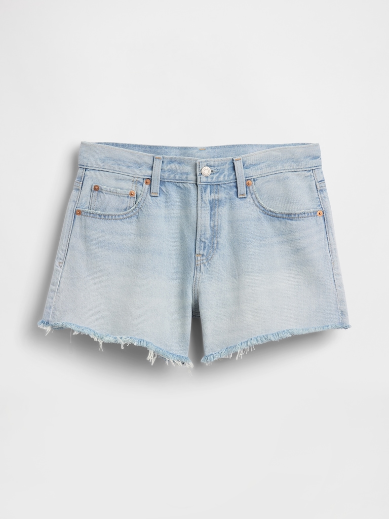 4" Mid Rise UltraSoft Relaxed Cutoff Shorts
