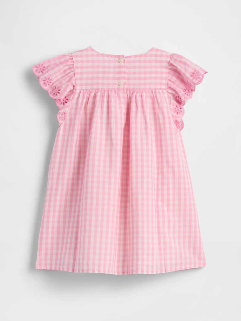 Baby & Toddler Eyelet Gingham Dress