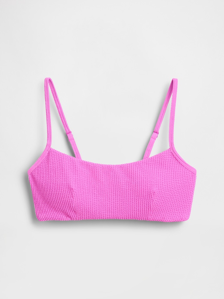 Rib Scoop Neck Bikini Top