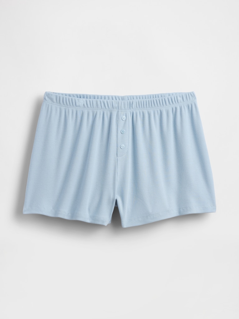 Mini Rib Relaxed PJ Shorts
