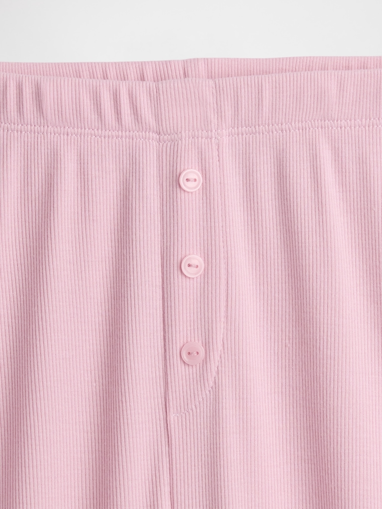 Mini Rib Wide-Leg PJ Pants
