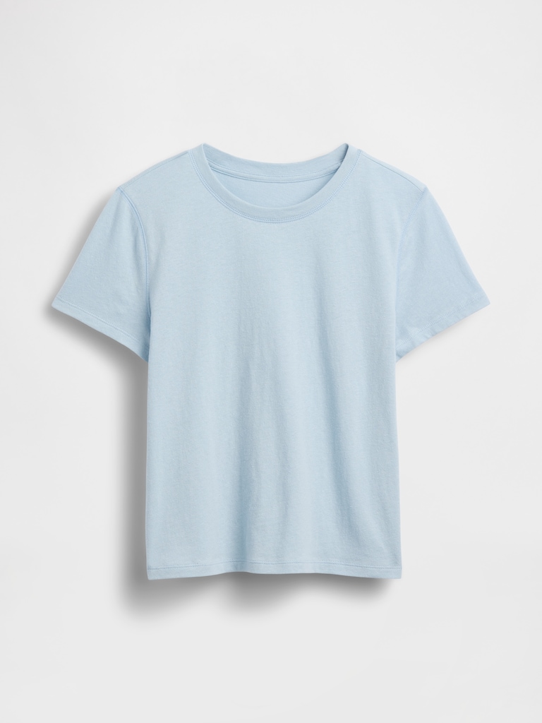 Cotton Jersey Shrunken T-Shirt