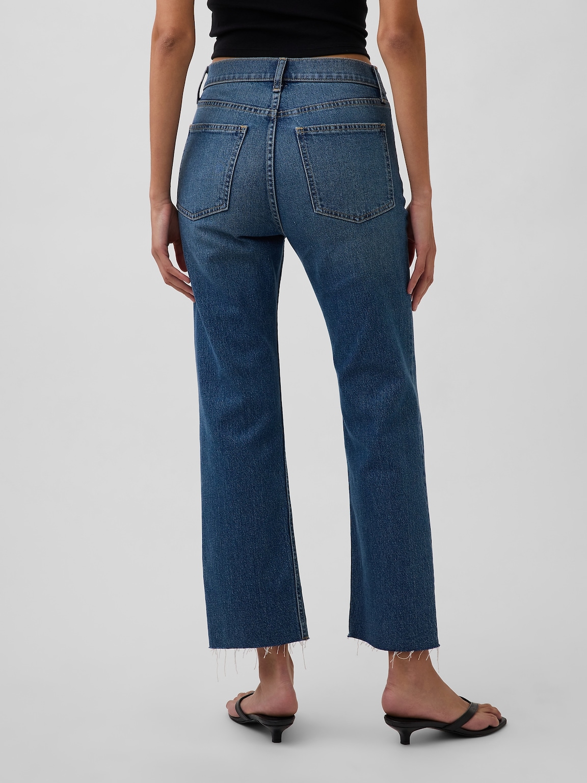 High Rise ’90s Slim Straight Crop Jeans