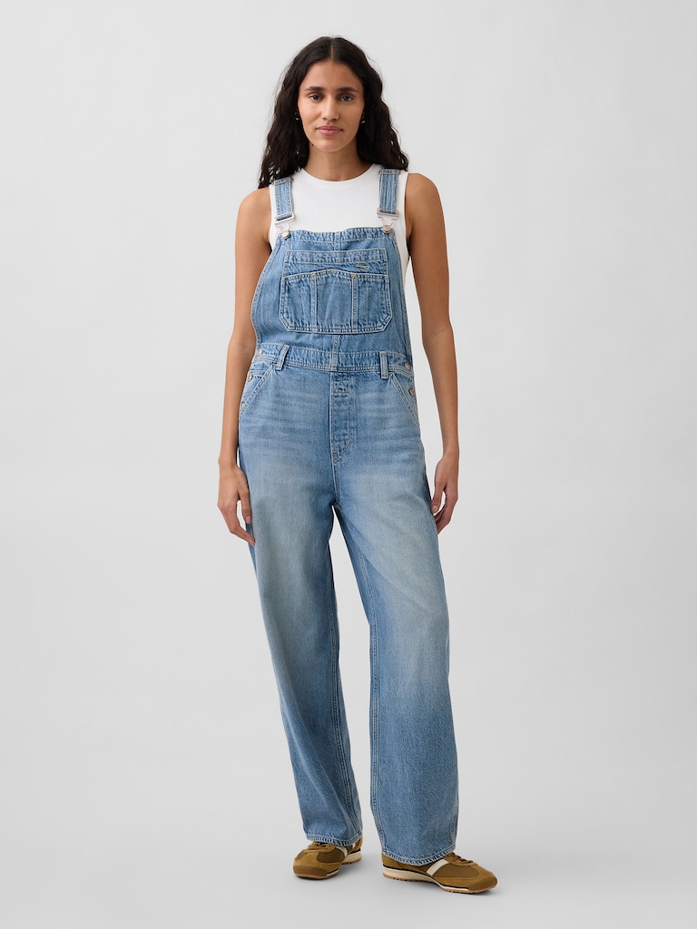UltraSoft Denim Relaxed Overalls