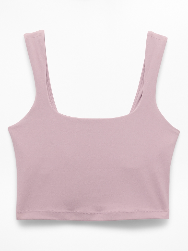 Transcend Square Neck Crop Sports Bra A-C