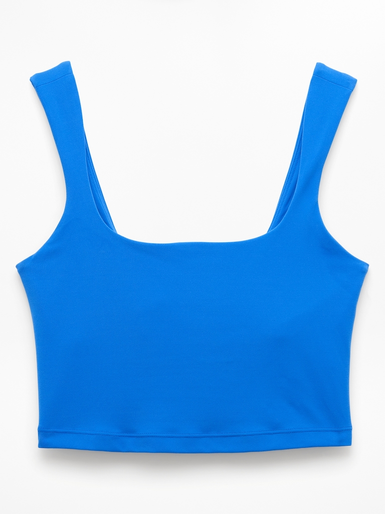 Transcend Square Neck Crop Sports Bra A-C