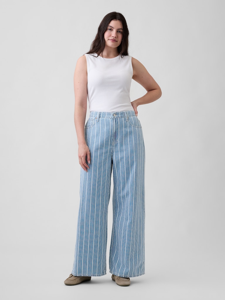 High Rise Soft Wide-Leg Jeans
