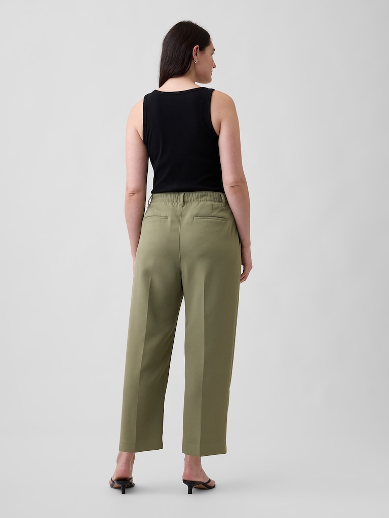 100% Recycled Easy Straight Crop Trousers