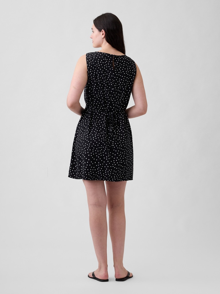 Print Sleeveless Mini Dress