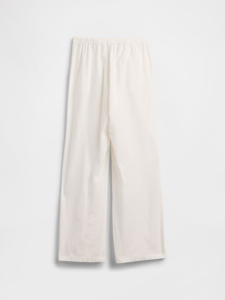 Kids Relaxed Pull-On Wide-Leg Linen-Blend Pants