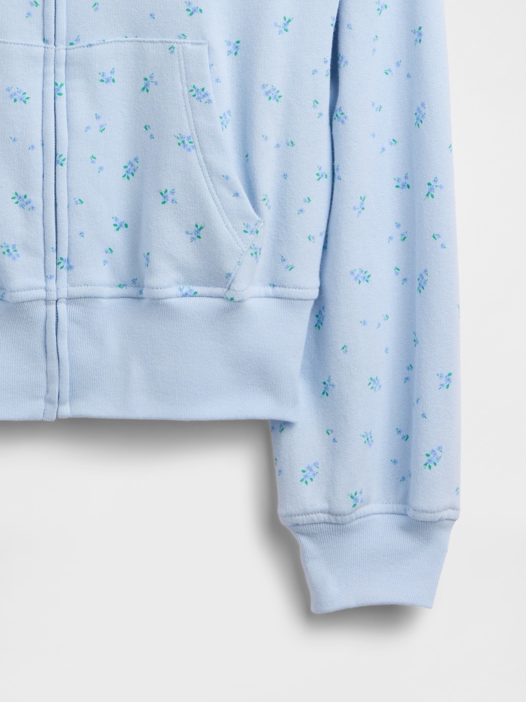 Kids Relaxed Print French Terry Zip Hoodie