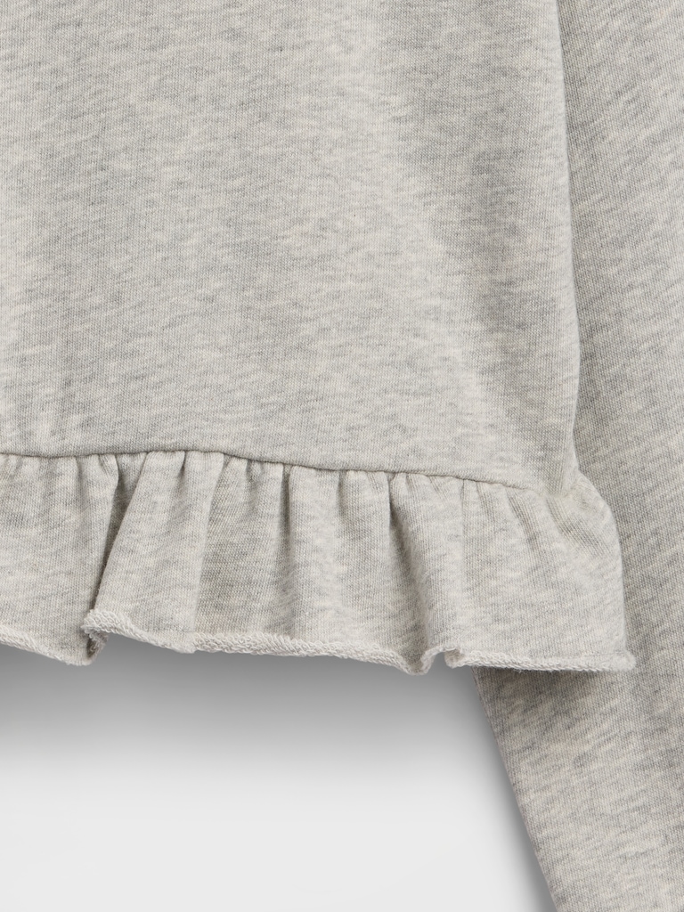 Kids Relaxed French Terry Peplum Sweatshirt