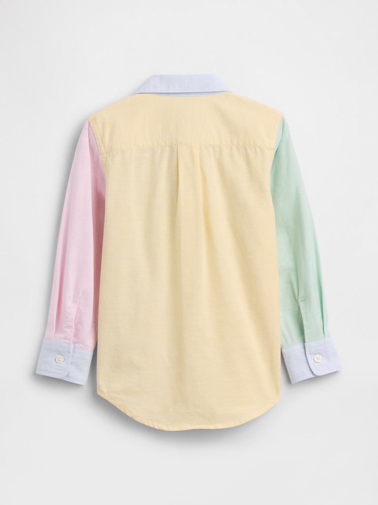 babyGap Brannan Bear Colorblock Oxford Shirt