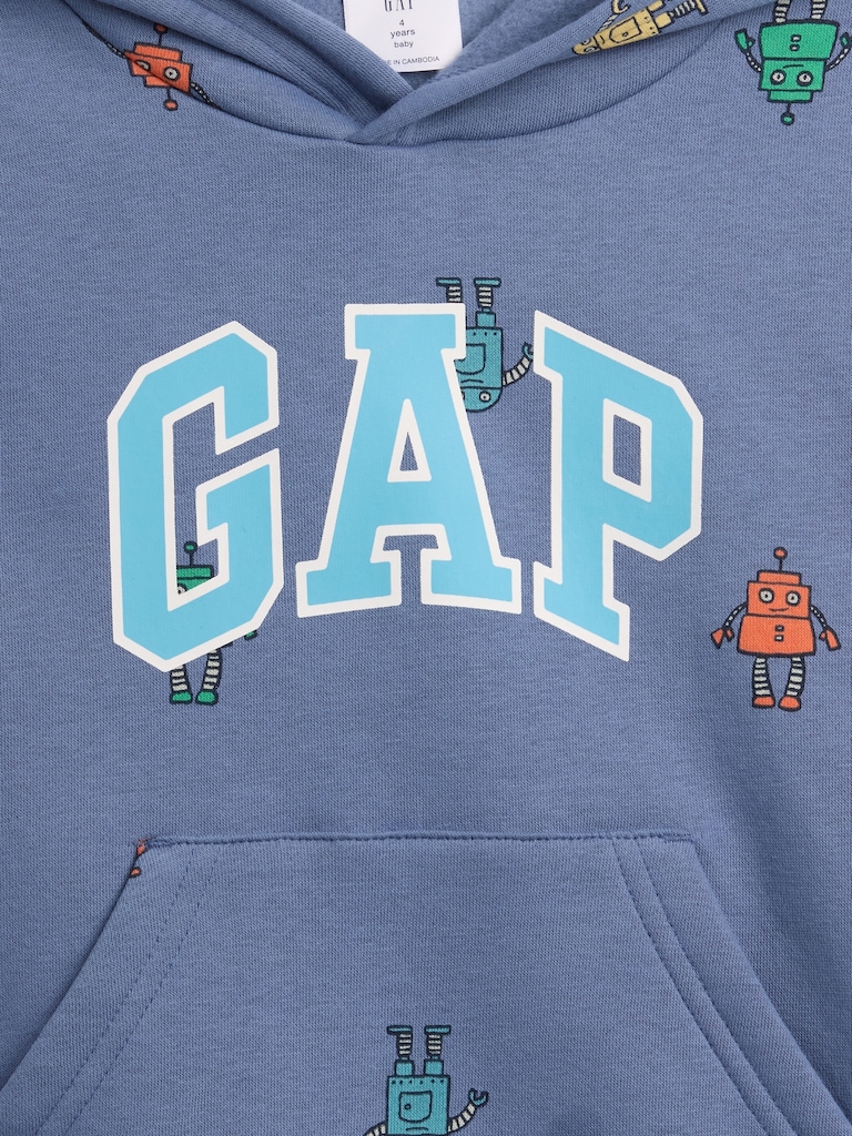 babyGap Relaxed Print Logo Hoodie