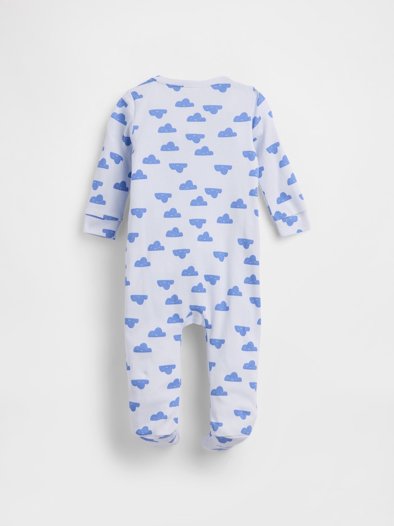 Baby Print Two-Way Zip One-Piece