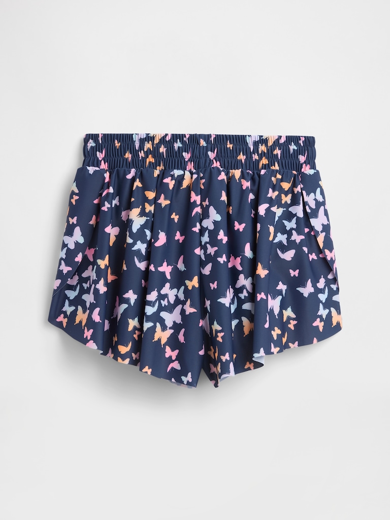 Kids Pull-On Butterfly Shorts