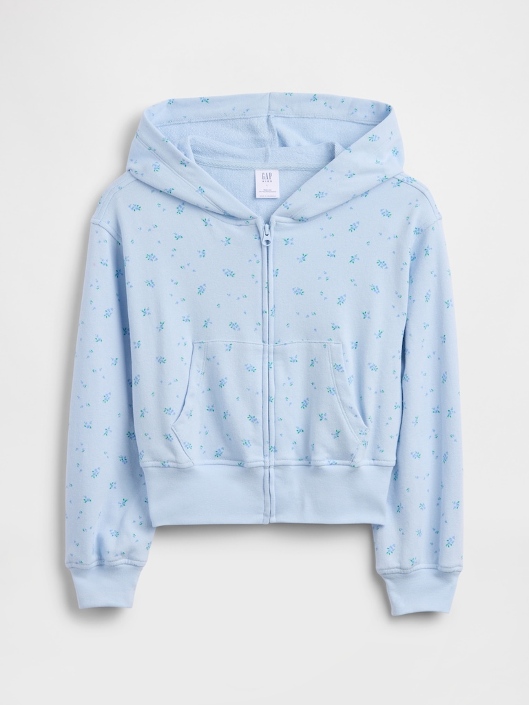 Kids Relaxed Print French Terry Zip Hoodie