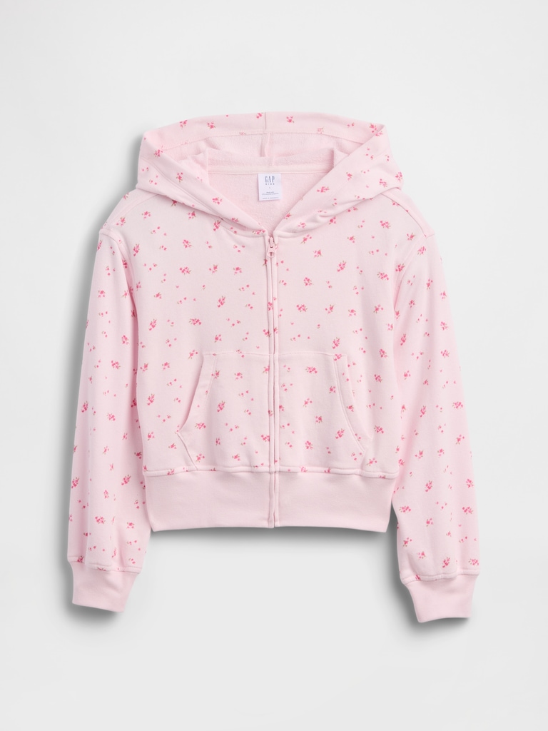 Kids Relaxed Print French Terry Zip Hoodie