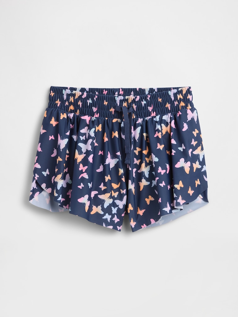 Kids Pull-On Butterfly Shorts